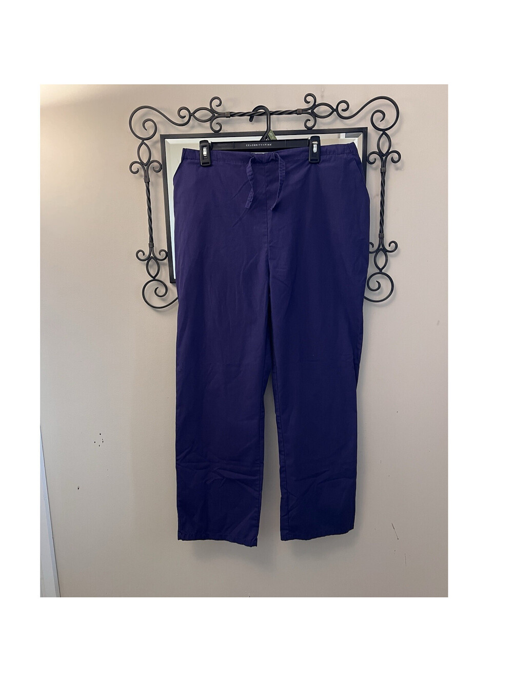 Natural Uniforms Classic Women men Purple Scrub Pants Size Medium Medical nurse